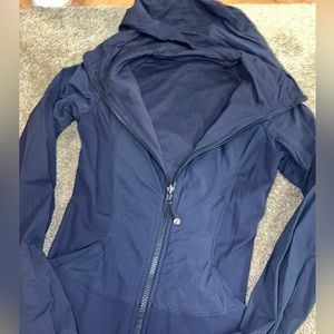 Lulu Lemon Navy Blue Reversible Zip Up